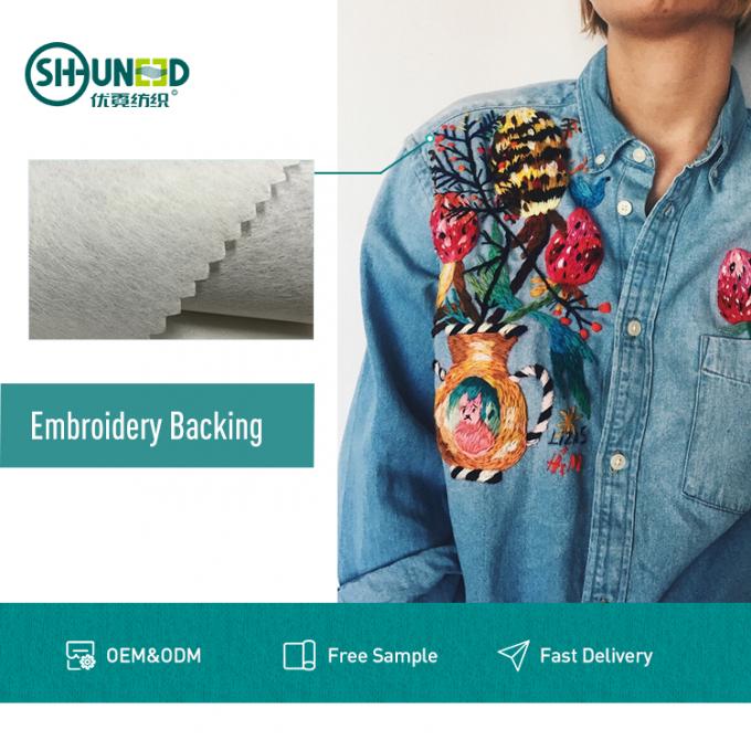 100 Cotton Tear Away Embroidery Backing Paper Fabric For Garment Badge Tailoring