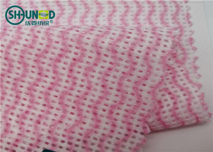 Viscose Polyester Spunlace Nonwoven Fabric For Wet Wipes Cleaning Cloth