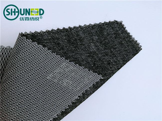Weft Interlining PES Woven Fusible Interlining Weft Knit Insert 50gsm Napping ...