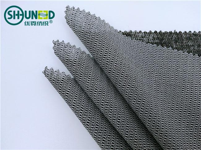 Weft Interlining PES Woven Fusible Interlining Weft Knit Insert 50gsm Napping ...
