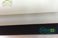100% Polyester Plain Weave Fusible Woven Interlining For Lady ' s Thin Fabric