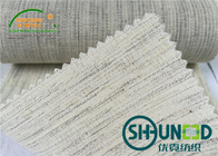 Stiff Woven Fusible Interlining Fabric Elastic With White Color