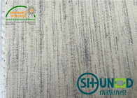 Stiff Woven Fusible Interlining Fabric Elastic With White Color