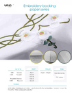 Nonwoven Embroidery Backing Fabric Polyester Mixed Viscose Easy Tear Away