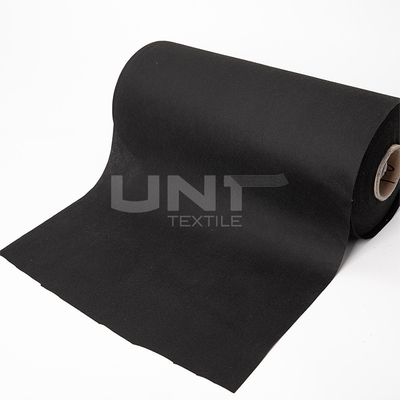50% Viscose / 50% Polyester Spunlace Nonwoven Fabric Anti Bacteria For Wet Tissue Black Color