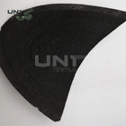 Needle Punch Non Woven Sewing Shoulder Pads Black Color Half Moon Shape