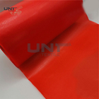 Red Color Embroidery Backing Fabric 100% LDPE Glue Hot Melt Fusible Film For Computer Embroidery