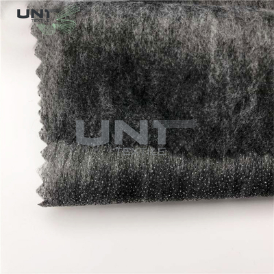 Enzyme Wash 80°C Fusible Interlining Fabric 50% Polyester 50% Nylon For Garment
