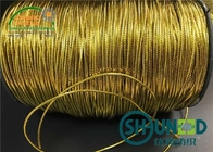 Polyester Cotton Mixed Garments Accessories Gold and Silver Elastic String Cord Thread