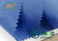 Blue PP Spunbond Non Woven Fabric 35gsm / Soft Non Woven Polypropylene Roll For Garment