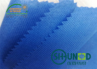 Blue PP Spunbond Non Woven Fabric 35gsm / Soft Non Woven Polypropylene Roll For Garment