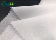 Twill Woven Woven Interlining Stretch Interfacing White And Black Color