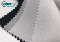 Twill Woven Woven Interlining Stretch Interfacing White And Black Color