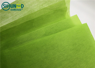 Green Color Plain Type Punch Needle Fabric Chemical Bond Nonwoven 30gsm