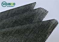 Eco Friendly Woven Interlining Fabric PES Fusible Weft Insert Napping For Overcoat