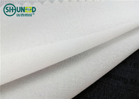 Garment Suits Plain Weave Fusible Woven Interlining Polyester Light Weight