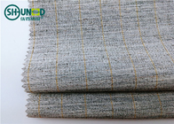 Polyester Mixed Horsehair Interlining Canvas Hair Lining For Men Uniform Suits