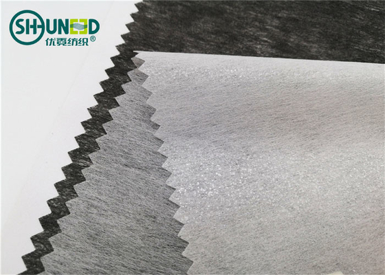 LDPE Chemical Bond Non Woven Interlining Fusing Embroidery Lining For Industry Glass Fiber