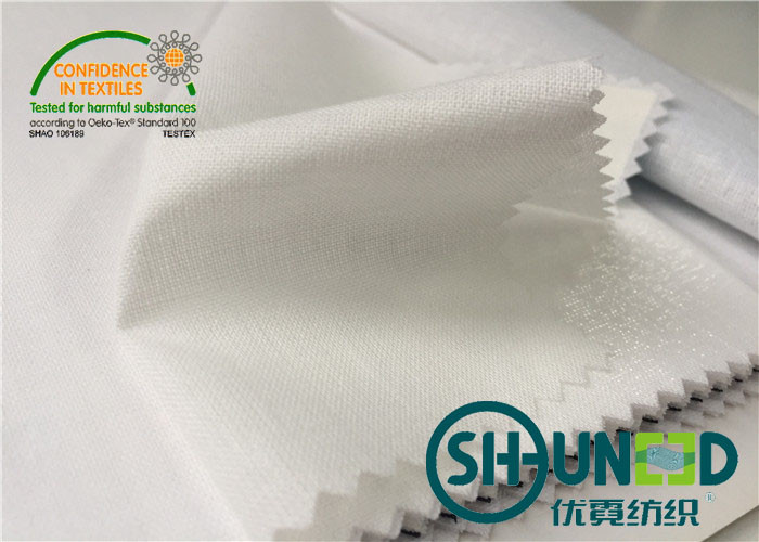 Hard Handfeeling Water - Soluble Shirt Interlining Cotton Flat Coating