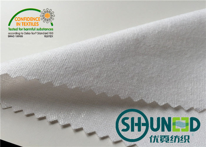 100% Cotton Shirt Interlining Fusible Fabric Tearable With OEKO - TEX Standard 100