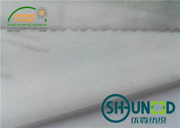 Circular Knit Stretch Interlining Material With Double Dot PA Coating C5027P