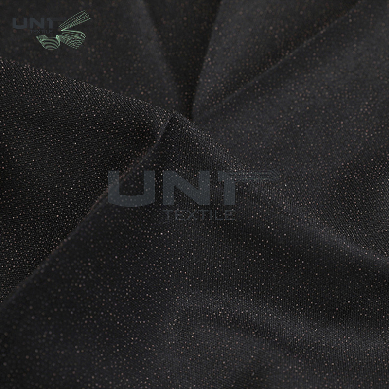 Chiffon Suit Coating Plain Woven Interlining Textile Double Side 30D * 30D