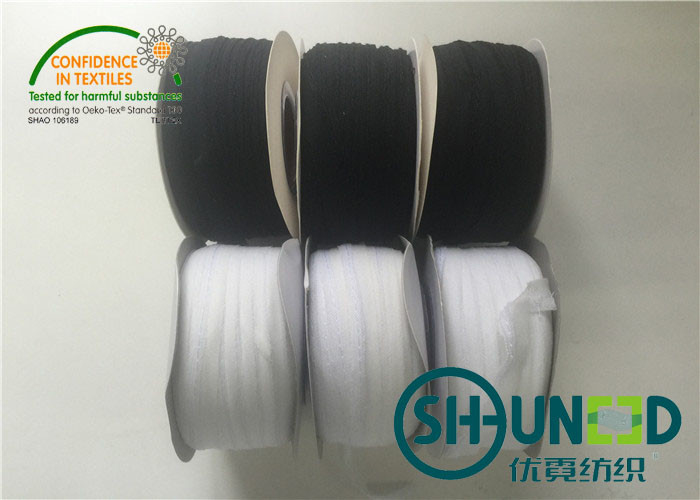 Clothes Accessories White / Black Color Trimmings For Welt Seam 1CM Width