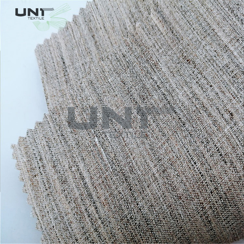 Soft Woven Wool Light Hair Bow Interlining Canvas Fabric For Garment Overcoat