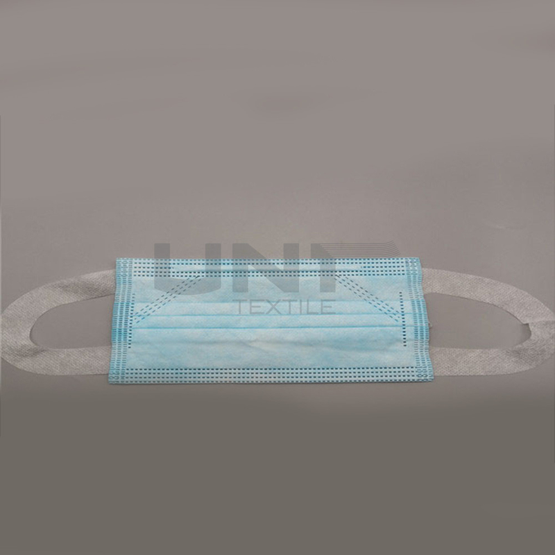 High production capacity three layers white disposable protective face mask with big earloop