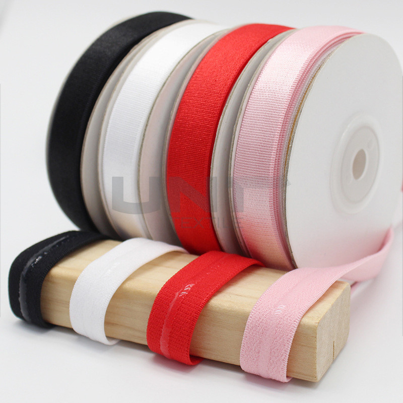 Good Tearing Strength Pink Silicone Elastic Tape / Unbreakable Rubber Bands For Jumpsuits
