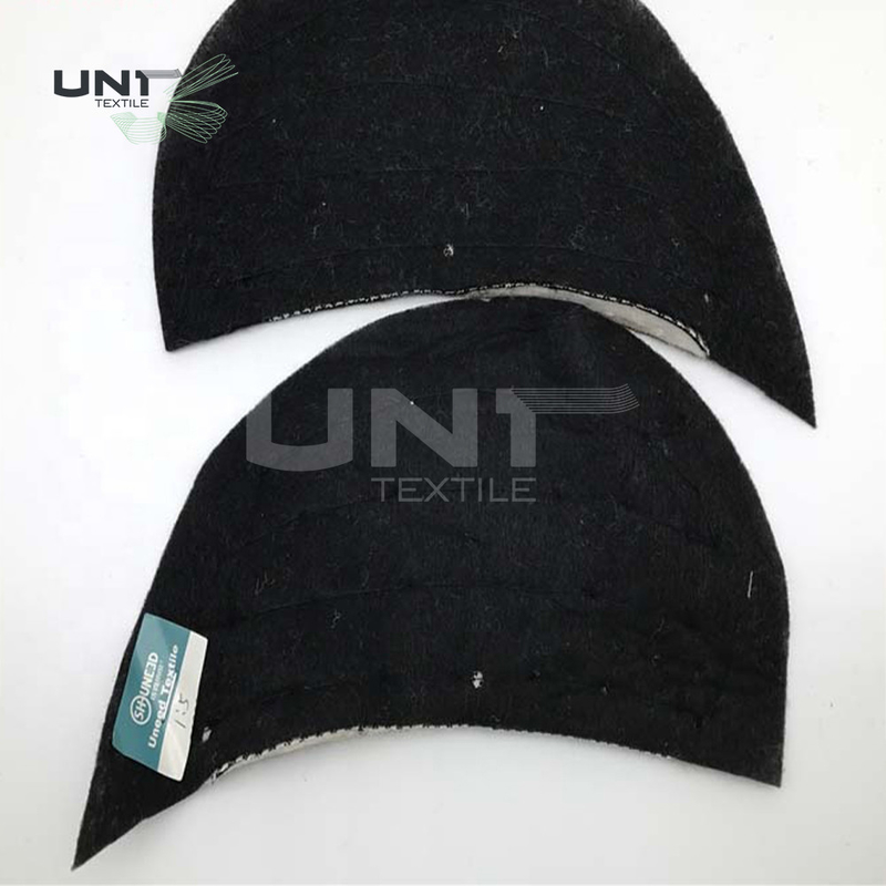 Men&quot;s Wear Foam Sewing Shoulder Pads Black For Apparel Industry