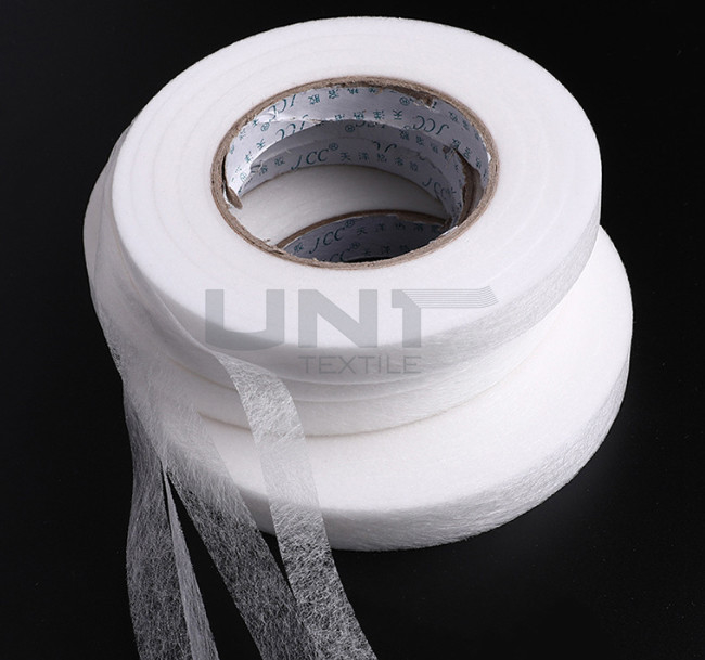 High Adhesive Force Double Side Fusible Web Non Woven Interlining Tape Eco Friendly