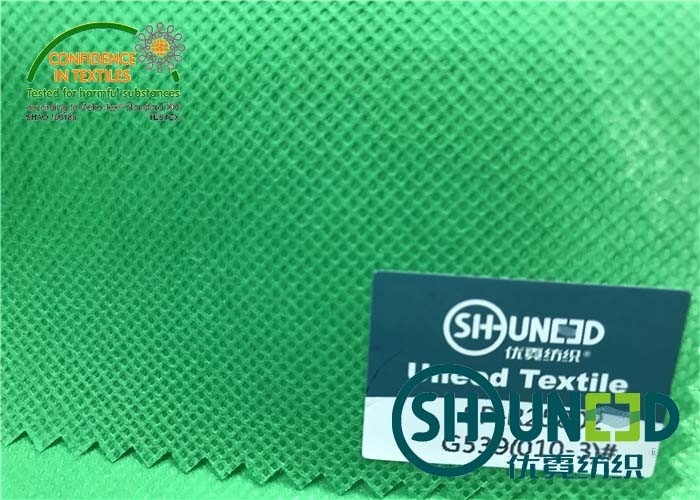 Green 100% Polypropylene Spunbond Nonwoven Fabric Mixed Recycled Material For Bags