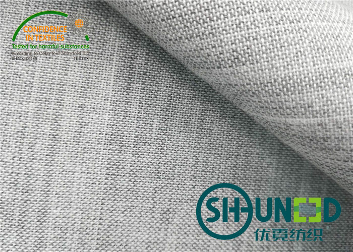 170gsm Medium Weight Cotton Canvas Fabric Smoothly Woven For Suit / Uniform