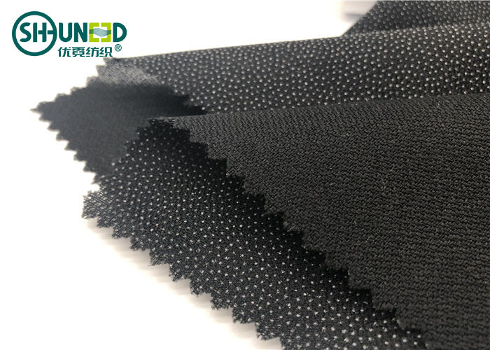 Double Dot Fusible Interlining Fabric For Business Casual Suit Eco Friendly
