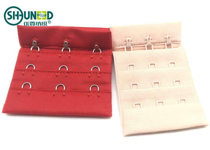Customized Color Garments Accessories Hook Eye Tape For Bra 5.7cm Width Back Buckle