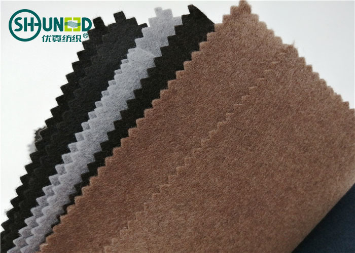 Soft Polyester Lining Needle Punch Nonwoven Fabric Roll For Garment Collar