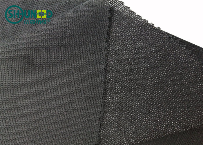 100% Polyester Mesh New Warp Knit Woven Fusible Interlining Fabric For Suit Uniform Clothing