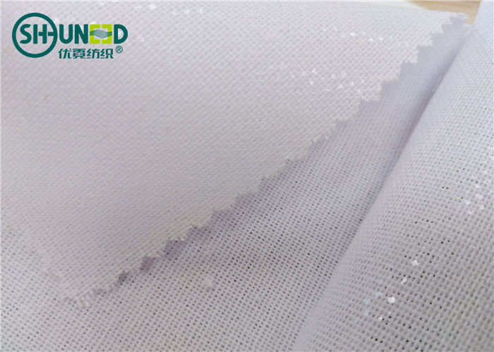 Woven Fusible Lining Roll For Chef Hats 150cm Width Good Adhesive Strength