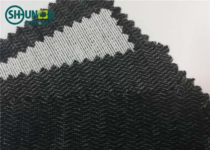 Polyester Viscose 60gsm Brushed Woven Interlining Weft Insert Interlining Shrink Resistant