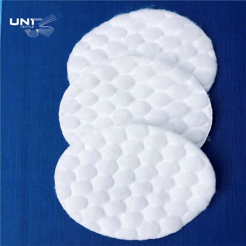 White Spunlace Nonwoven Fabric Natural Makeup Cotton Pad