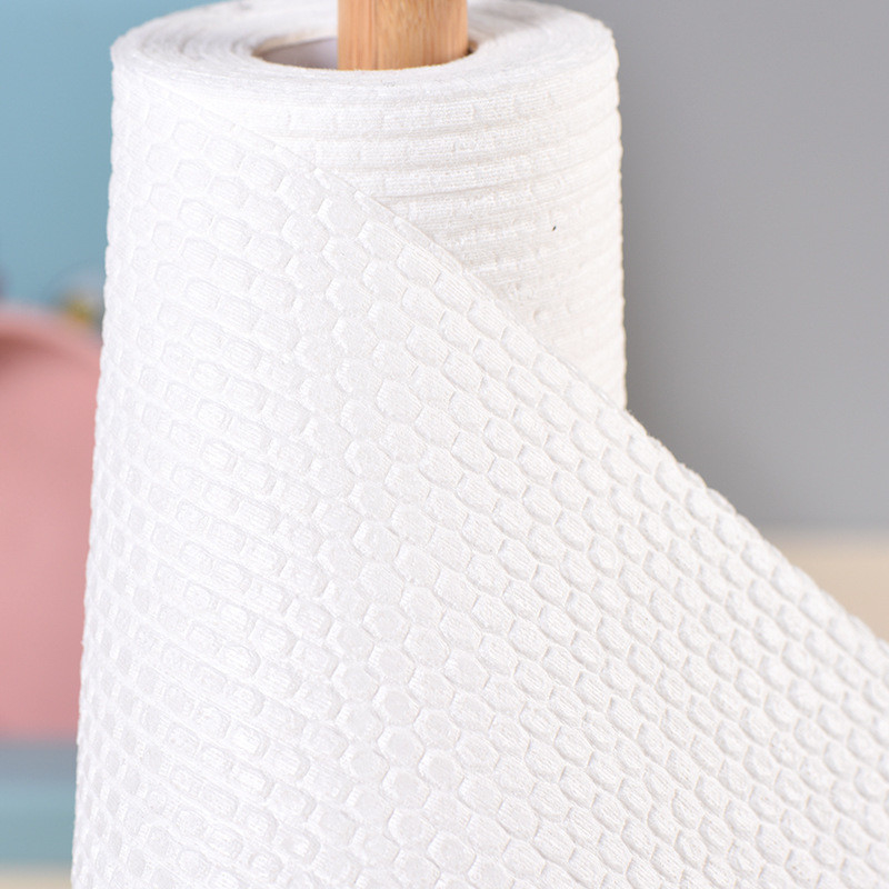 Multi Purpose Disposable Kitchen Spunlace Nonwoven Fabric Printing Pattern Paper Towel