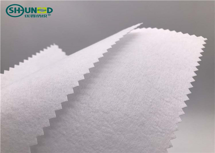 Cut Away 100% Polyester Embroidery Backing Fabric 100cm Width Extra White